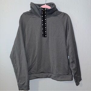 Nike Women's Charcoal Mock Neck Sweatshirt Quarter Zip